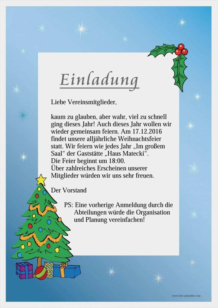 Einladung Party Vorlage Wunderbar Einladung Weihnachtsfeier Vorlage