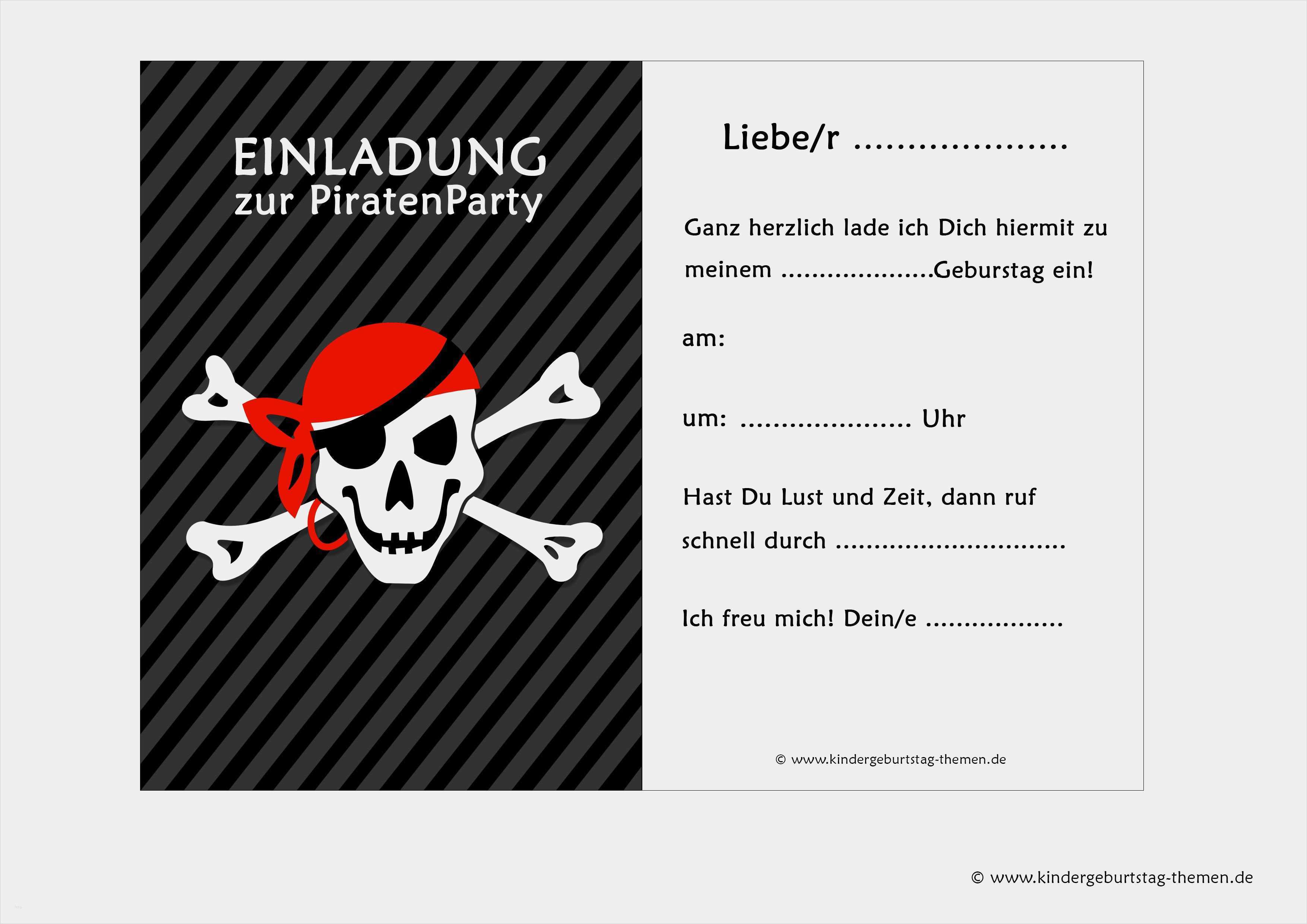 Schönste Einladung Piratenparty Vorlage Abbildung | siwicadilly.com