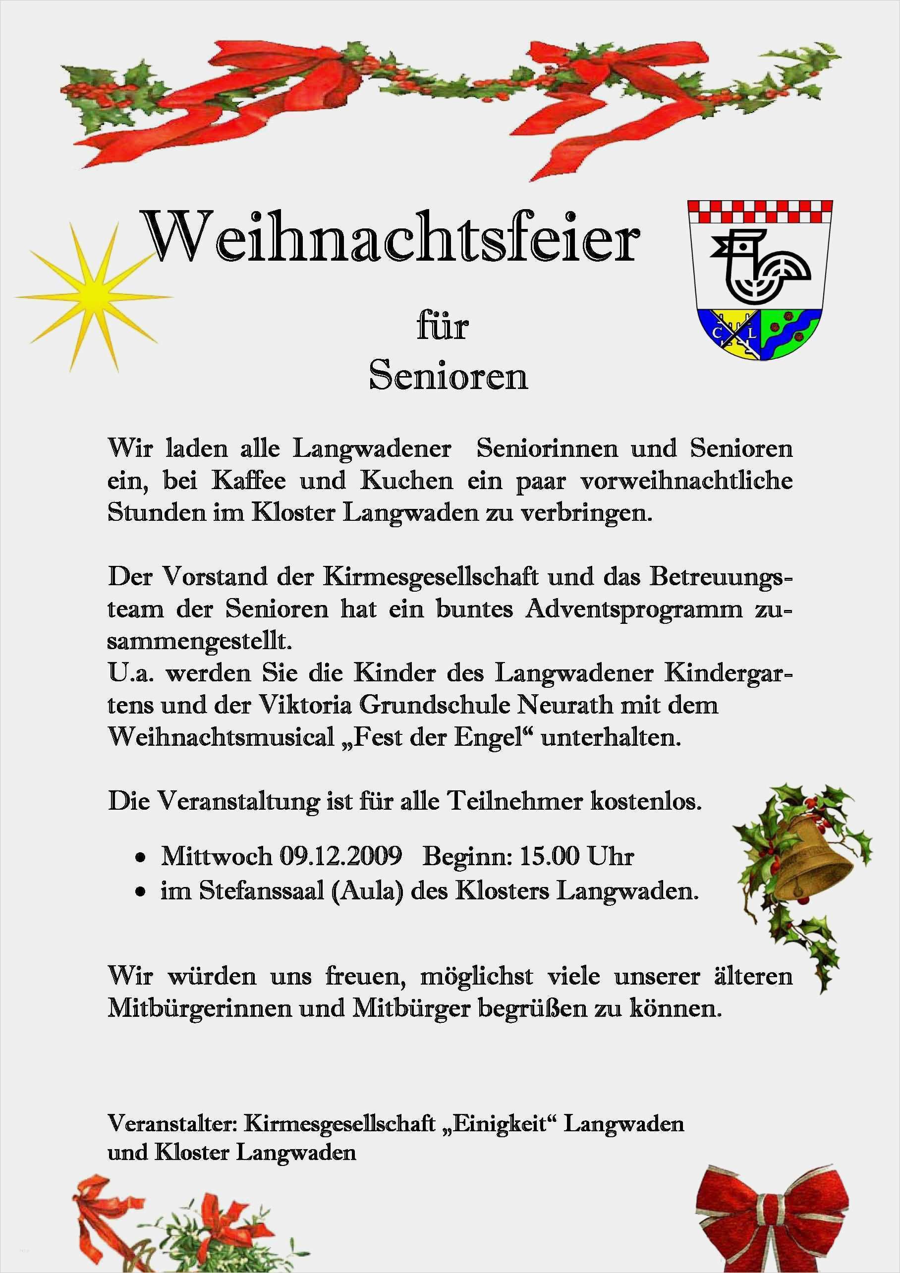 Einladung Weihnachten Vorlage Angenehm Einladung Weihnachtsfeier Verein  siwicadilly.com