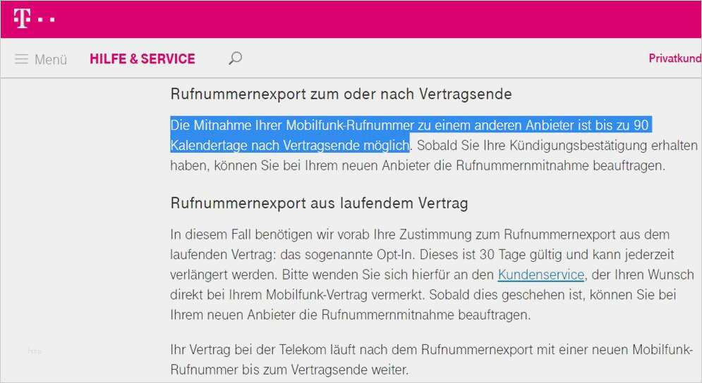 Handyvertrag Kündigen Und Rufnummer Mitnehmen Vorlage ...