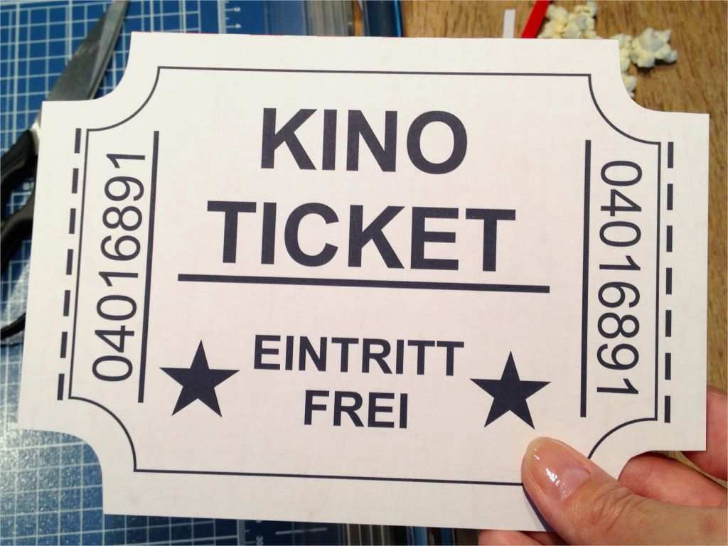 Kinoticket Vorlage Bewundernswert Wel E to the Movies Kinogutschein