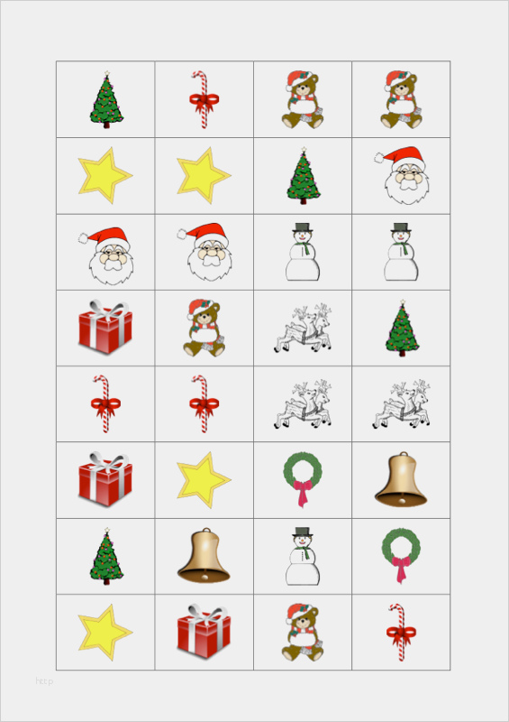 Memory Vorlage Pdf Angenehm Domino Zum thema Weihnachten Kindersprache