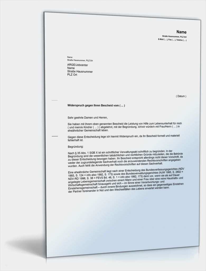 Nebenkostenabrechnung Widerspruch Vorlage Pdf Erstaunlich Widerspruch ...