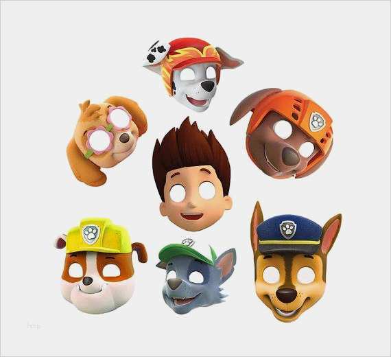 Paw Patrol Laterne Basteln Vorlagen Luxus Pfote Patrol Maske Zum