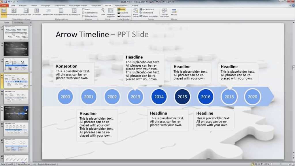 Powerpoint Zeitung Vorlage Hübsch Powerpoint Timelines ...