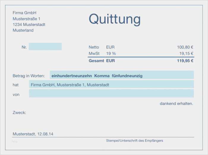 Privat Quittung Vorlage Wunderbar Numbers Vorlage Quittung