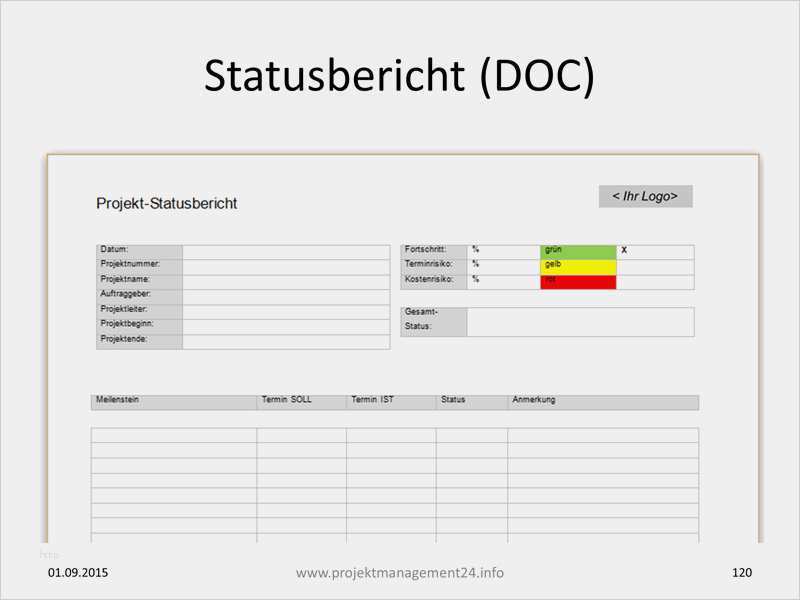 Projektstatusbericht Vorlage Word Cool Projekt Statusbericht In Word