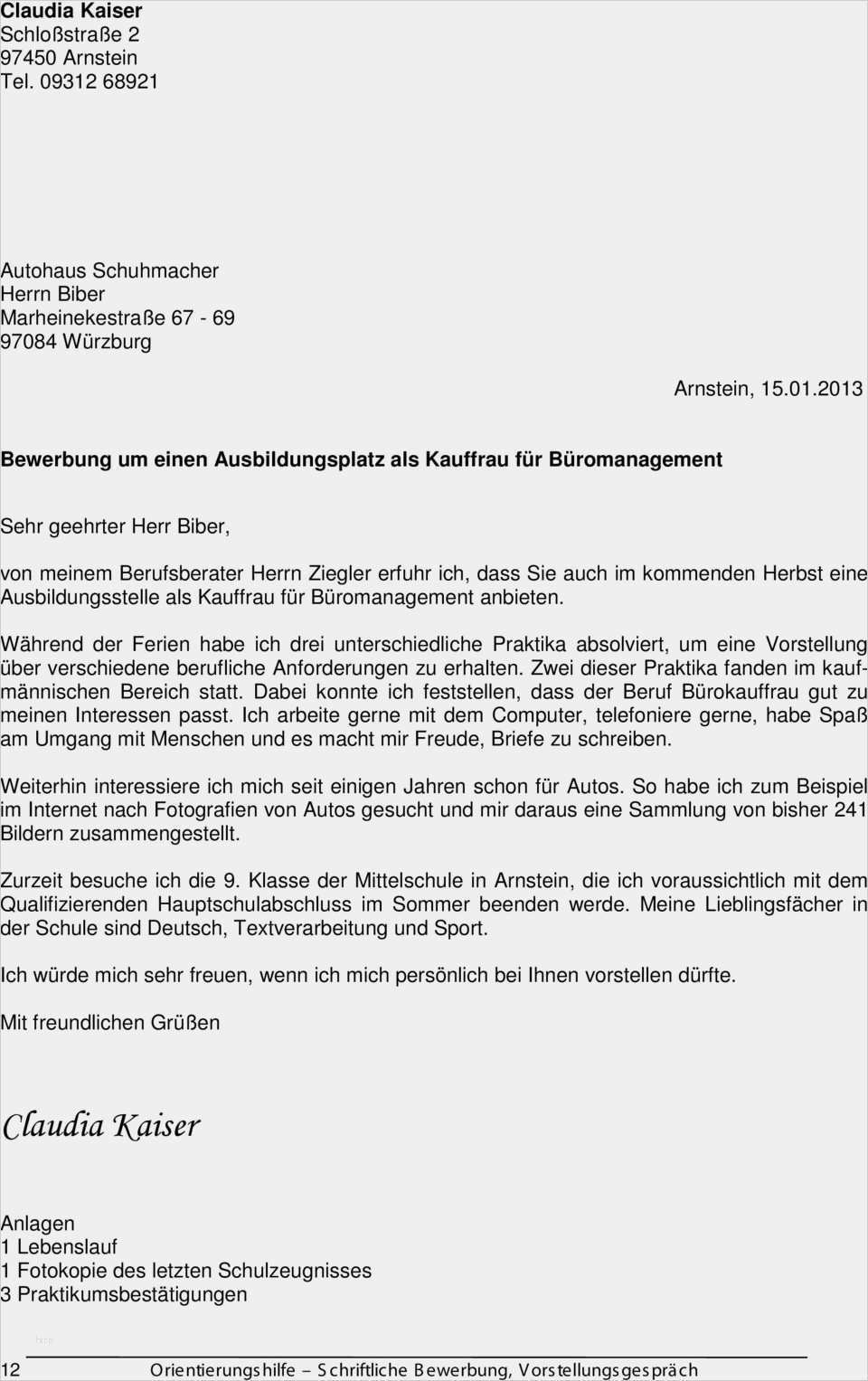 Vorlage Bewerbung Kaufmann Für Büromanagement Genial 15 Bewerbung