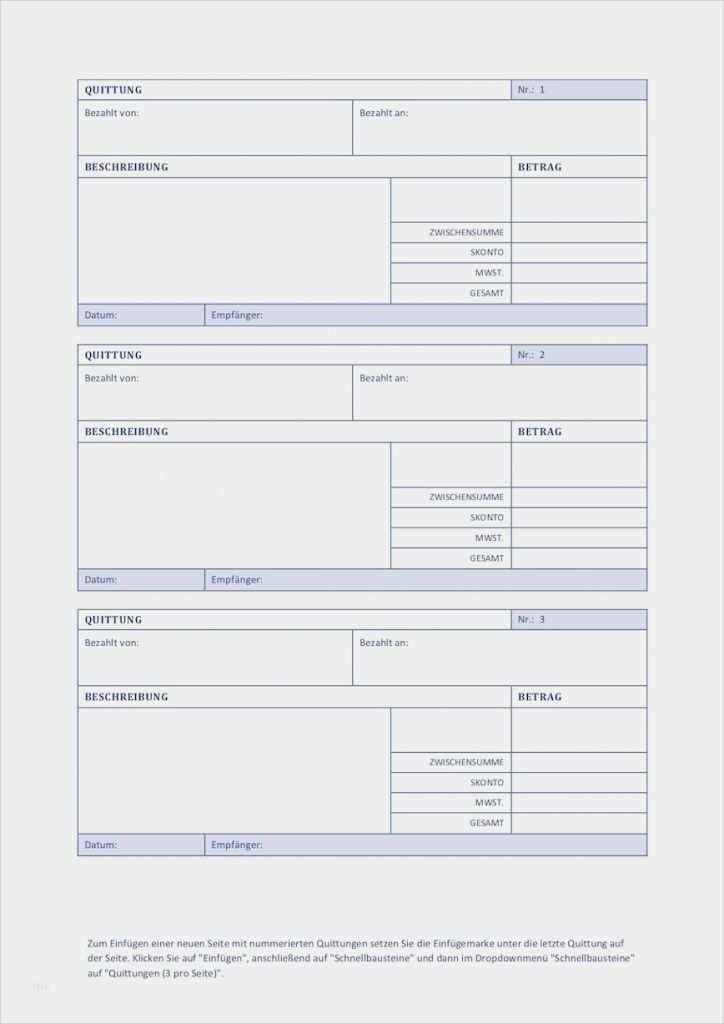 37 Cool Vorlage Quittung Excel Bilder | siwicadilly.com