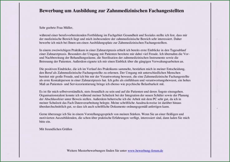 Berichtsheft Vorlage Zahnmedizinische Fachangestellte Schön Bewerbung